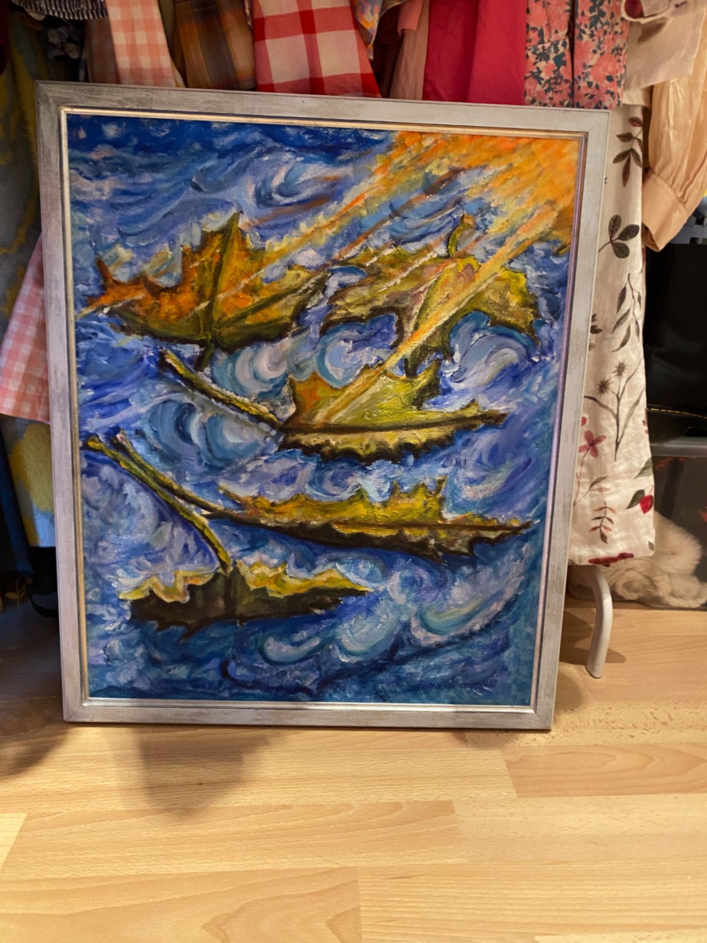 Painting of leaves