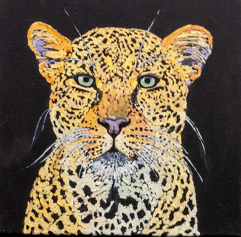 Kulta Öljy kankaalle, 35x35cm, 2024