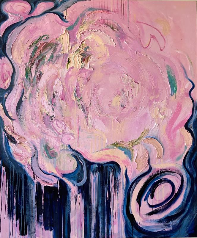 Some More Champagne - sarjasta Shampanjaa myöhään yöhön, öljymaalaus kankaalle, 185x155cm, 2024