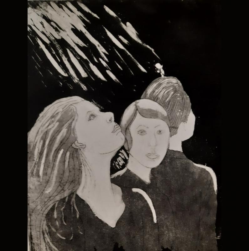  Kirsi Holsti, Inside, taidegrafiikka, 30x40, 2024, kuvaaja Kirsi Holsti 