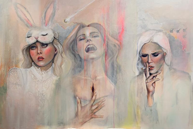 Weiss Marie
Isaiah 63:9
Mixed media on canvas
150 x 100 cm
2023
Kuvaaja: Marie Vaissi