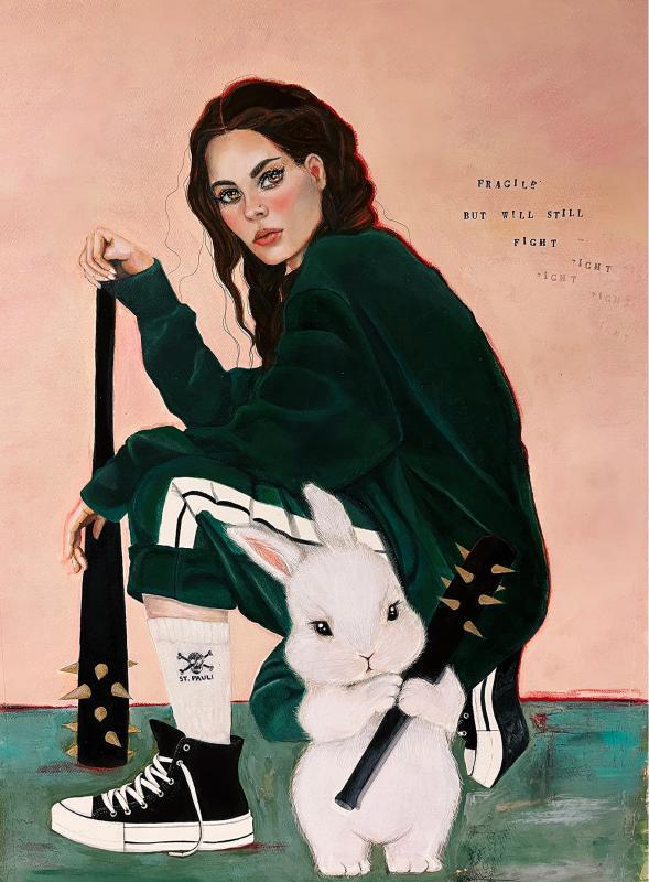 Weiss Marie
Fragile but will still fight
Mixed media on paper
56 x 76 cm
2024
Kuvaaja: Marie Vaissi