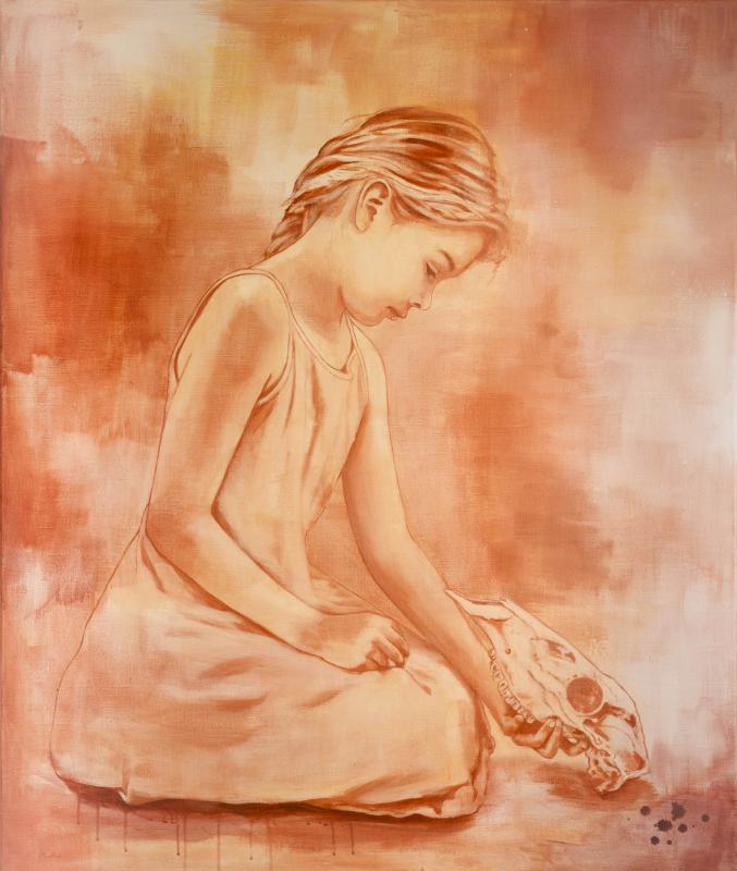 Aika, 110 x 130 cm akryyli kankaalle 2023