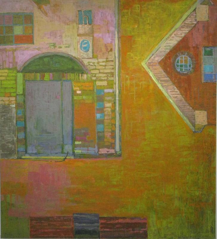Talo, akryyli  kankaalle, 170x 170 cm