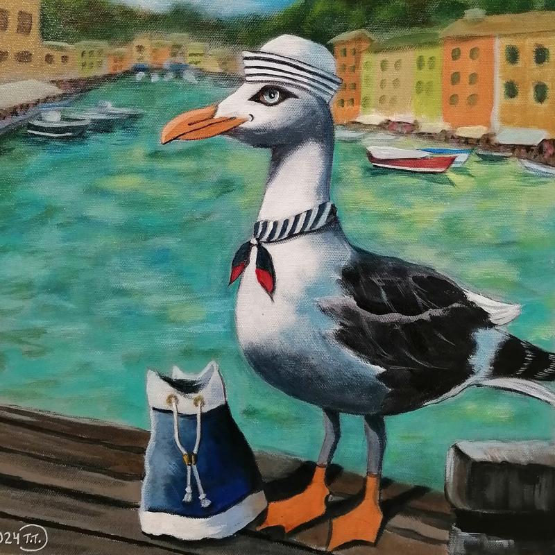 Tuula Toukkari, Rio Ohoi, akryyli, 46x38, 2024 kuvaaja Tuula Toukkari