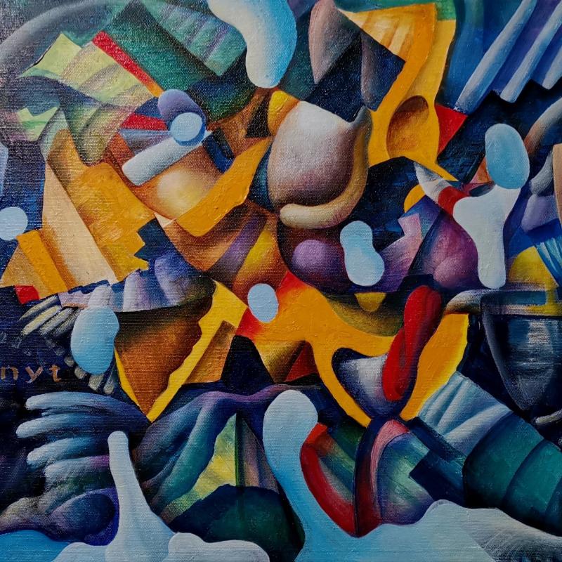 In the Shadow Now, detail. 70x50cm, oil on canvas, 2024