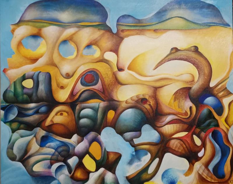 Look at Yourself, 100x80cm, oil on canvas, 2024