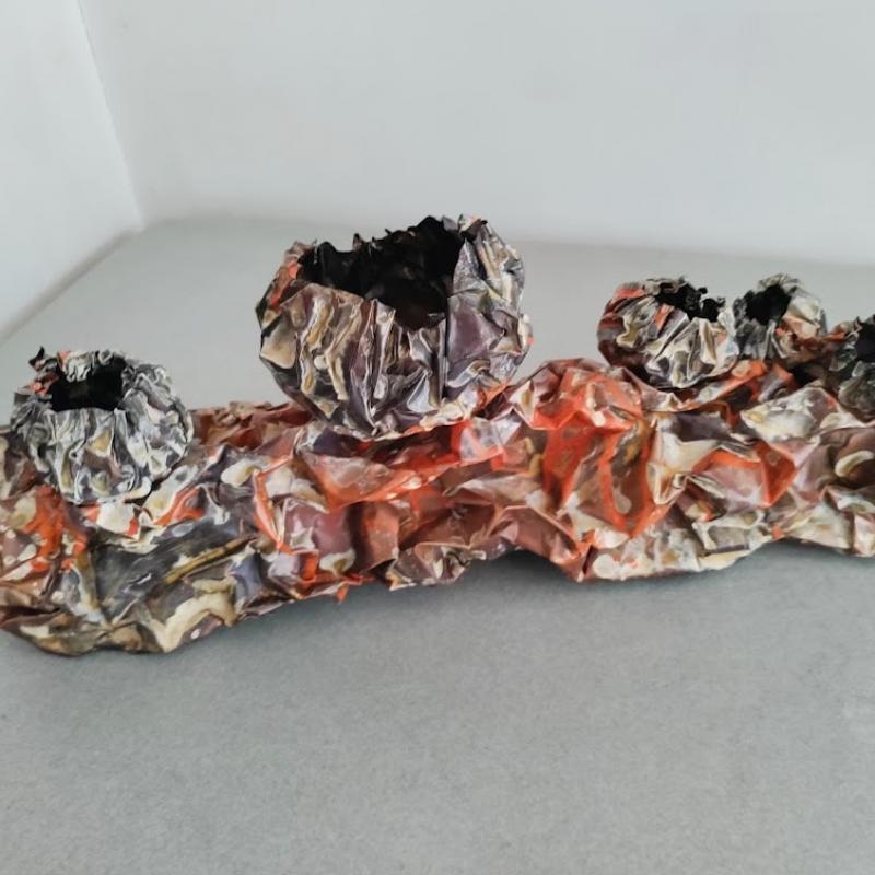  Metsä kukkii (lahoaa) 50x10x15cm 2021
