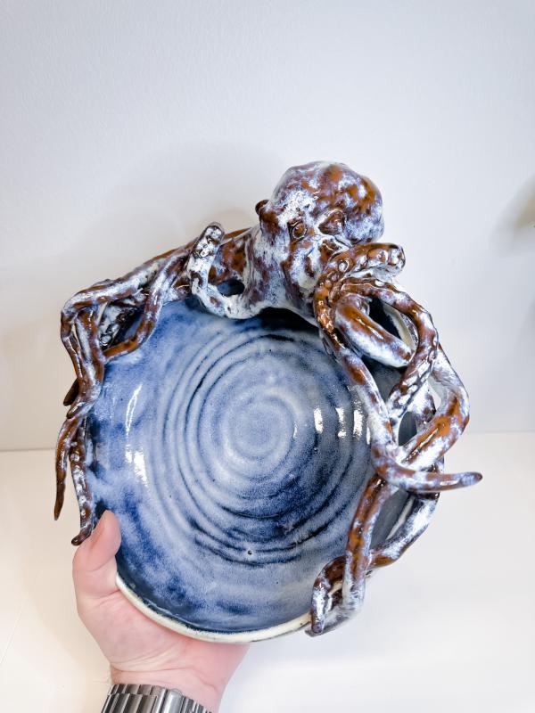 Keramiskt bläckfiskfat  | Keraaminen mustekala vati | Ceramic octopus platter
