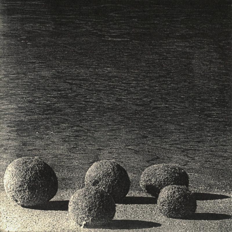 Jitka Hirvelä, Leväpallot paluumatkalla meren kotiin, Polymer Photogravure, 105x148 mm, 2024