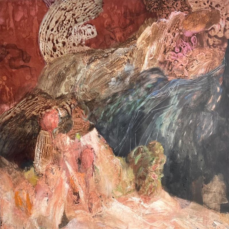 Sienna on my mind, akryyli , 90x90