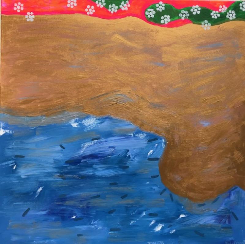 Hej Singapore, trevligt att träffa dig! Akrylmålning på duk.
Hei Singapore, mukavaa tavata! Akryylimaalaus kankaalle.
Hello Singapore, nice to meet you! Acrylpainting on canvas.
80 x 80 cm
