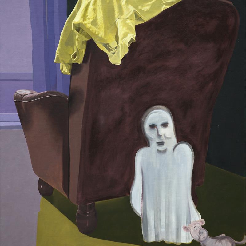Mikko Ängeslevä / Toinen puoli / öljy kankaalle / 135 x 120 cm / 2024 / kuvaaja: Mikko Ängeslevä