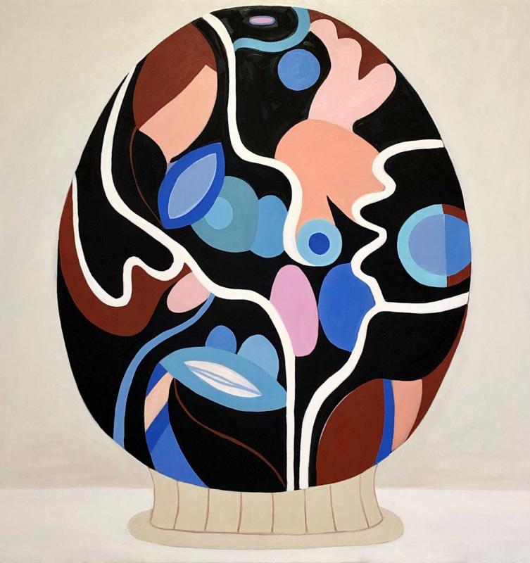 "Sugar",olja på duk, 140 x 135 cm, 2024