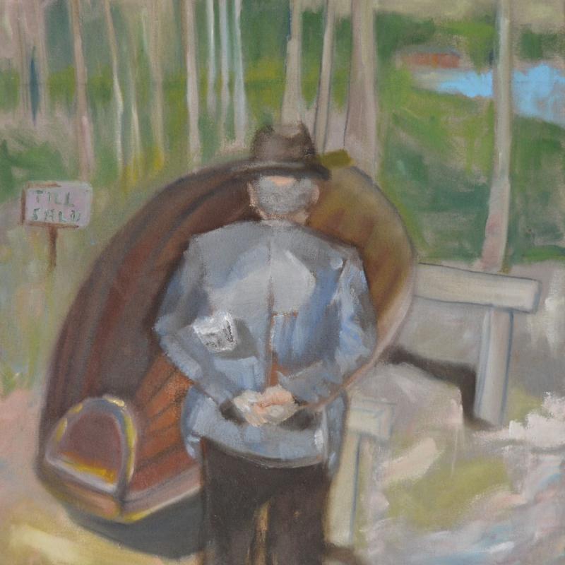 olje målning  52x46cm