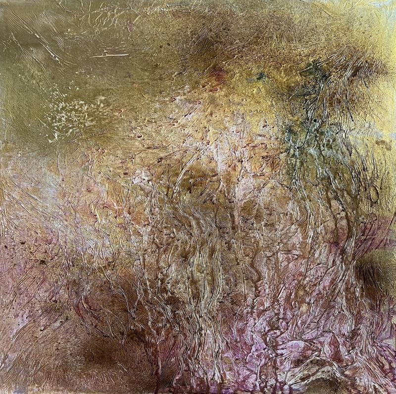 Syrilla Valtokivi, Kasvu, akryyli kankaalle, 70x50 cm, 2024 (valokuvaaja Syrilla Valtokivi)
