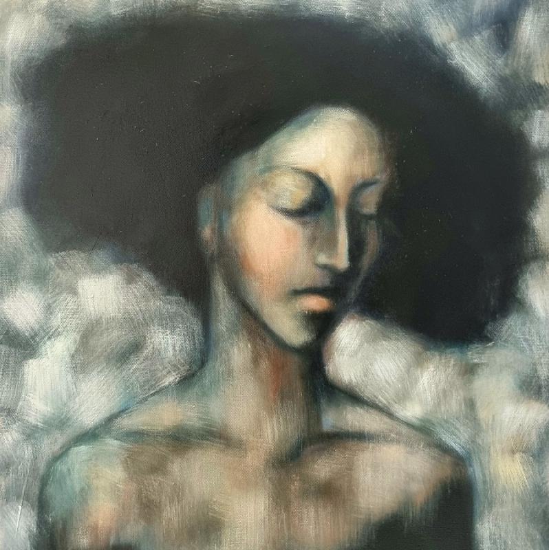 Lannistumaton, öljy pellavalle, 55,5x45,5 cm, 2024
