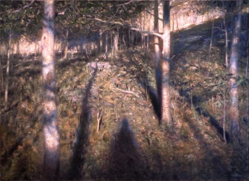 Skuggor - Olja på duk, 150x110 cm.