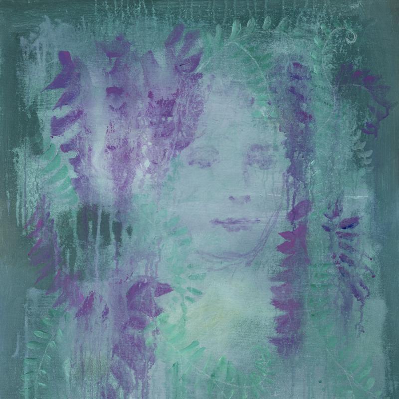 Tuija Karén "Keskiyön tanssija"  akryyli, 81x65cm, 2024. Kuvaaja Pirjo Lempeä