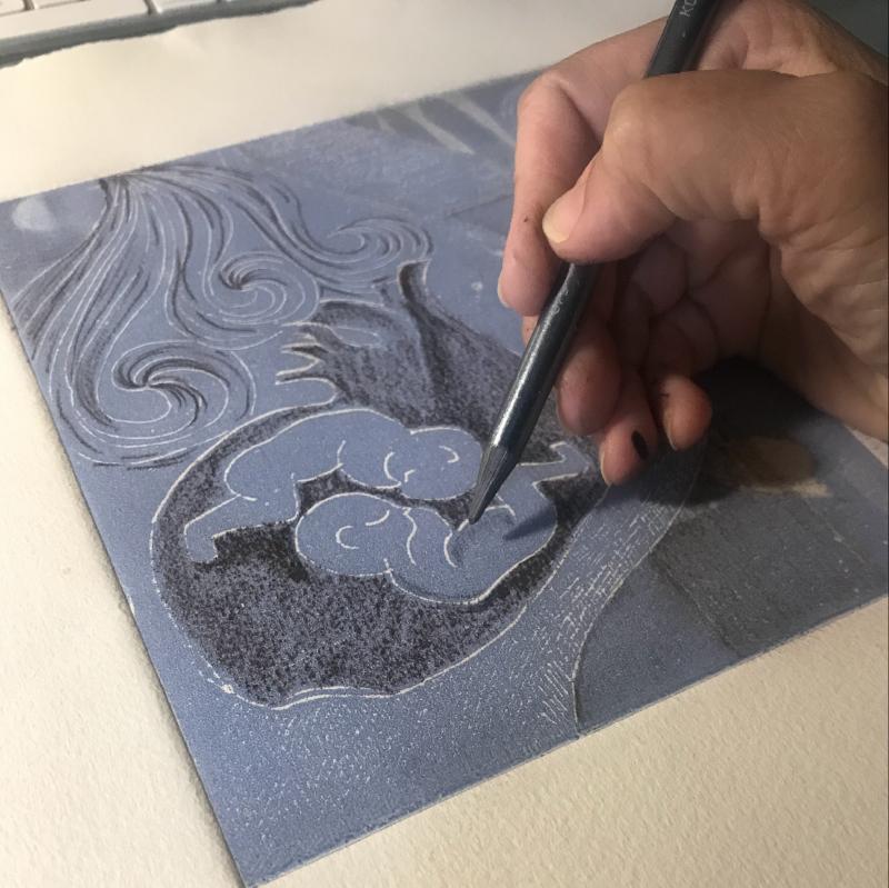 Tvillingarna. Mixed media 