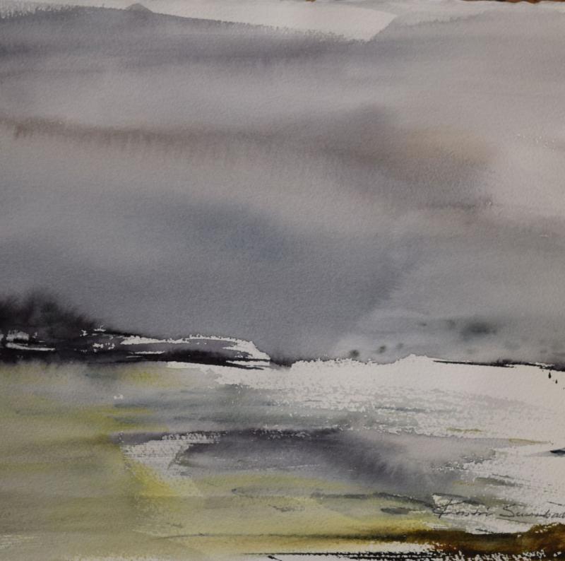 April, akvarell, 32x48 cm