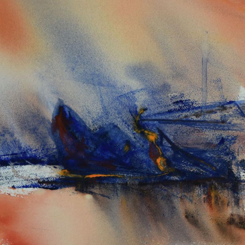 Save you save me, akvarell, 45x35 cm