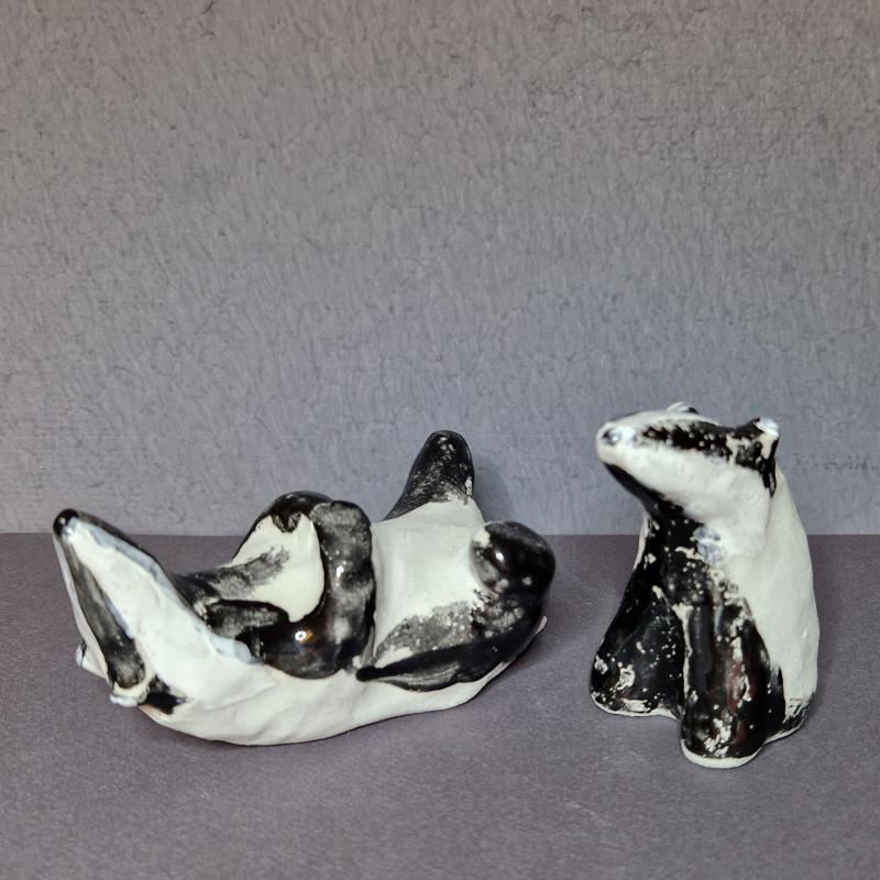 Pirita Lautala_Mäyrät_2024_keramiikka_n 8x4x5cm