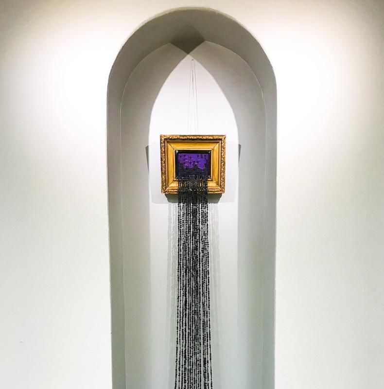 Meltdown, sekatekniikka, 30 x 180 cm