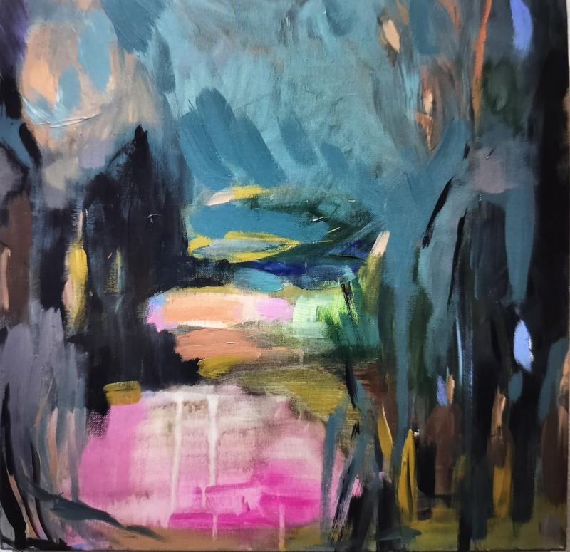 Jotain enemmän - 50x50x4 cm akryyli kankaalle 2024