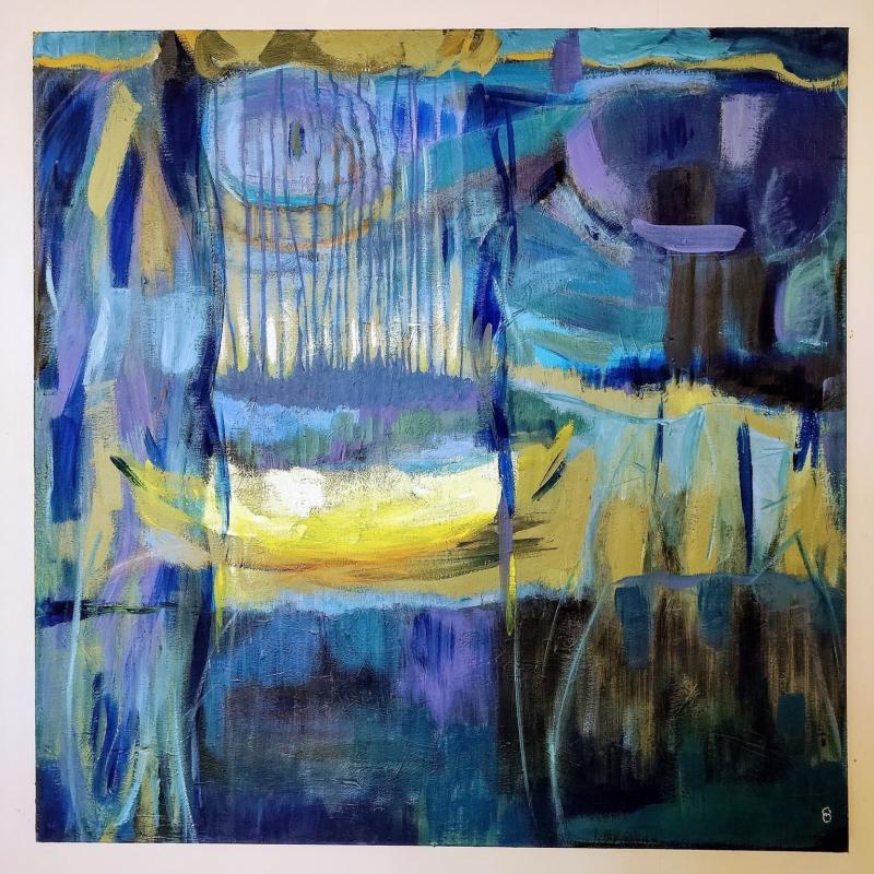 Kuuvene 100x100x4 cm akryyli kankaalle