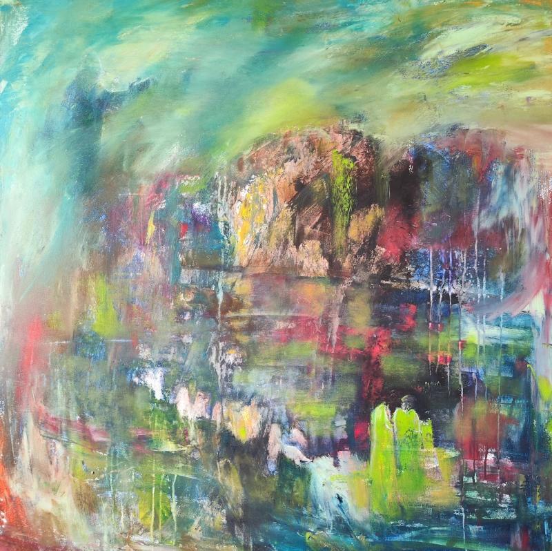 Siunaus, 2024, akryyli, 1 x 1m