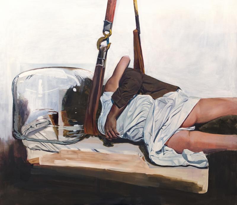 Ota mut sun syliin, öljyväri kankaalle, 150 x 130 cm,  2023