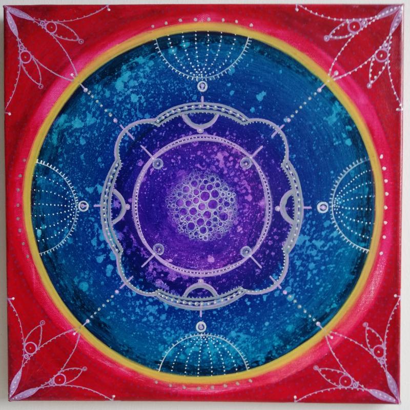 Seija Kääriäinen, Keskittymä 40x40cm 2024, kuvaaja Seija Kääriäinen 