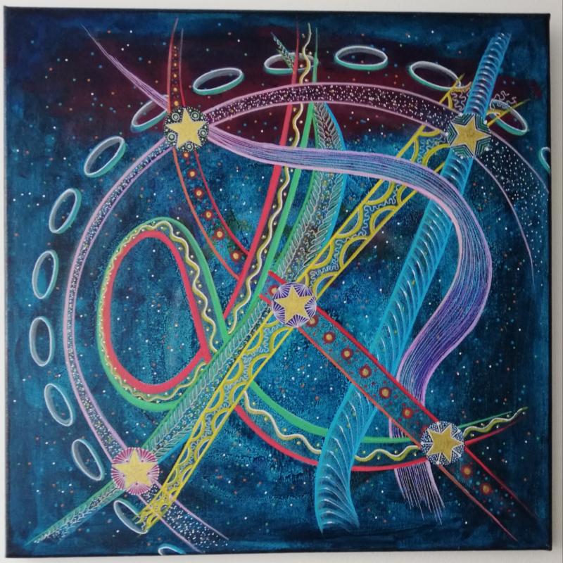 Seija Kääriäinen, Mielen vaellus 50x50cm, 2024, kuvaaja Seija Kääriäinen 