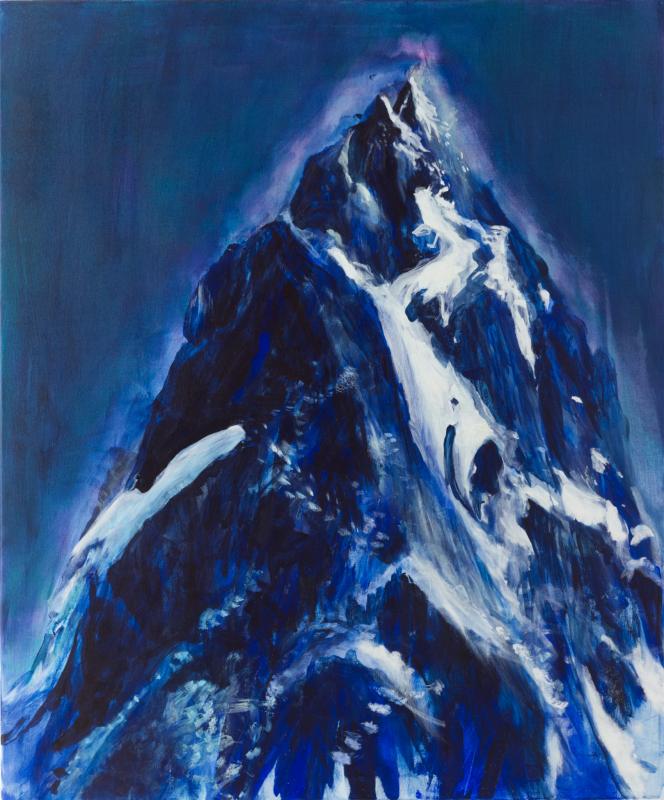 Magic mountain, 2024, acrylic on canvas, 120 x 100 cm