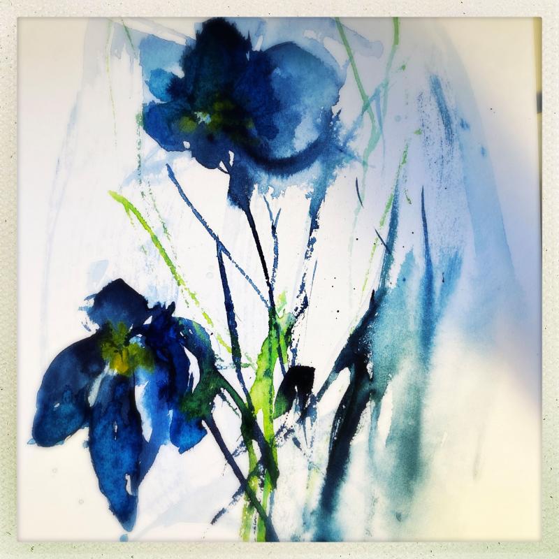 Olisin halunnut antaa sinulle liljoja. Akvarellimaalaus / Watercolor painting