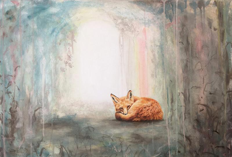 Maaretta Krohn, Serenity, öljy / tempera, 50x70, 2019