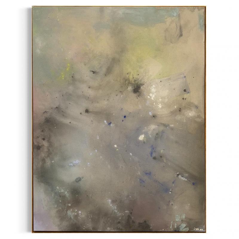 Linda Cederberg, Maameri, 2024, 116 x 89 cm, akryyli puuvillalle