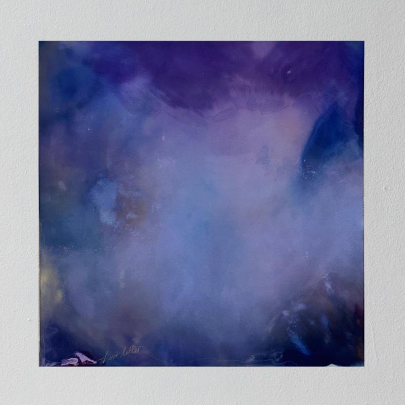 Linda Cederberg, Love letter II, 2024, 95 x 95 cm, sekatekniikka puuvillalle