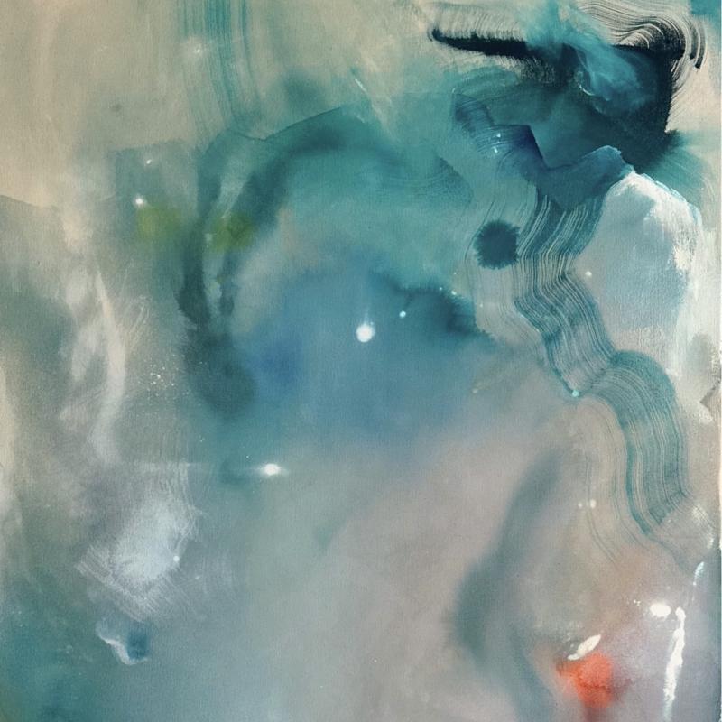 Linda Cederberg, Nocturnal, 2024, 92 x 73 cm, akryyli puuvillalle