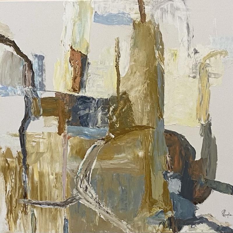 Livsformer IX, 2024, olja på duk, 92x73