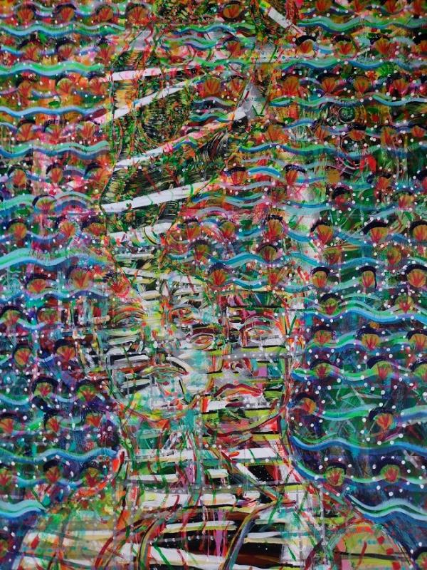 200 x 150 cm. Akrylfärg på träskiva
