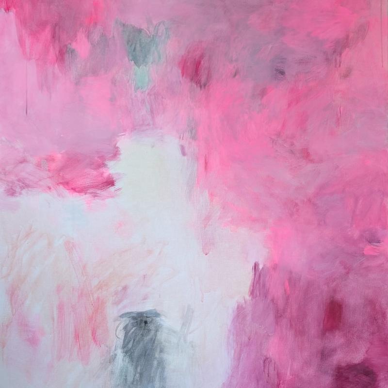 Kati Valkonen, Muistikuva palavasta sydämestä. 2025, tempera. 130 x 110 cm.