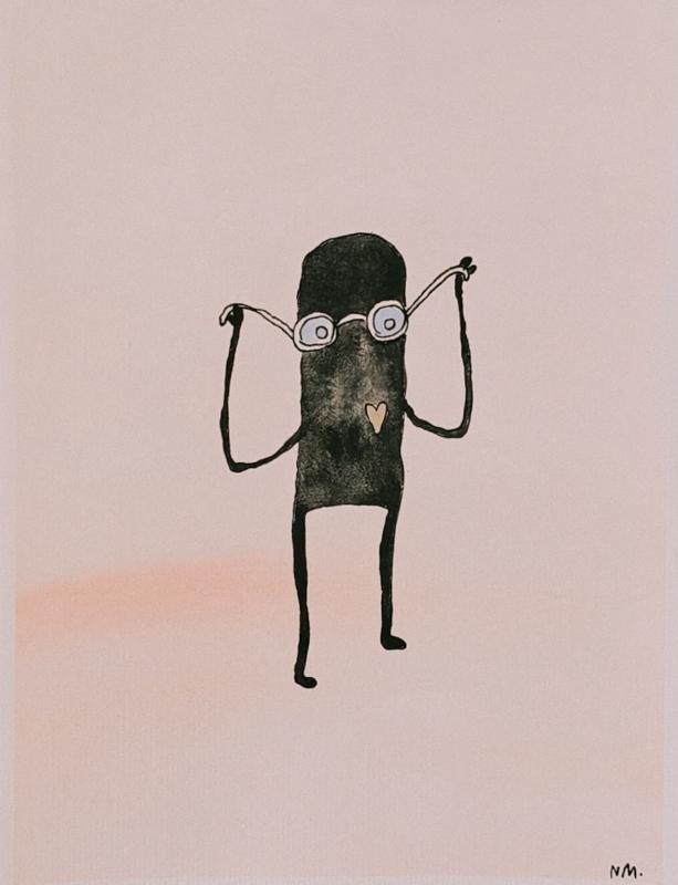 Nina Martikainen, I Can See Clearly Now, watercolour on paper, 2025
