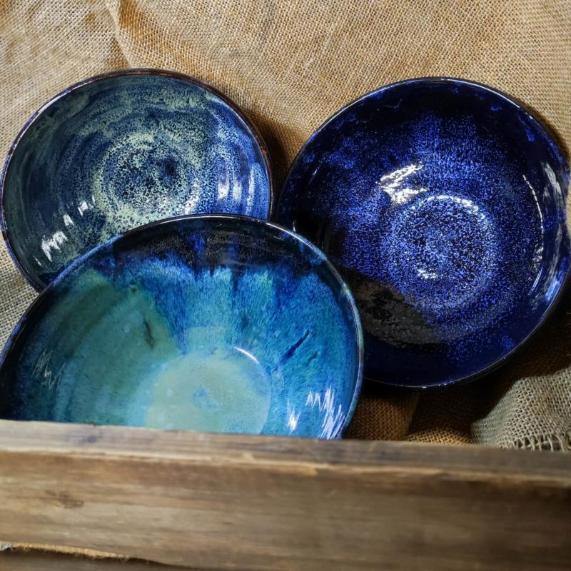 Oilspot pots.
