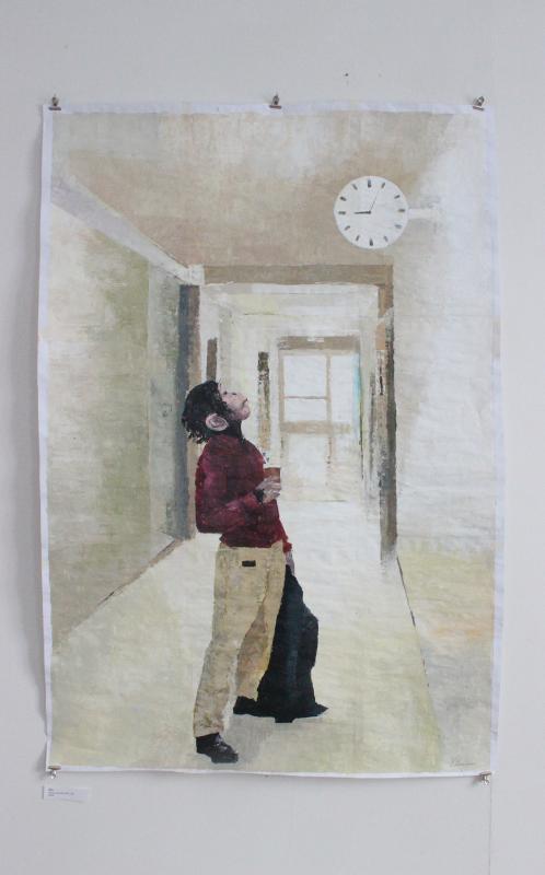 Teos on akryylimaalaus paperille.
Teos on maalaus sarjasta Toi, Mist o apinat? Sarja oli 2025 nähtävillä Kankaanpään Gallerialla.